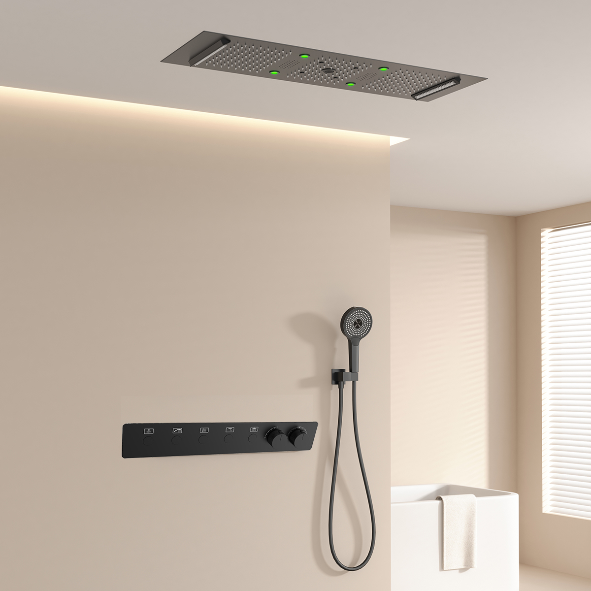 Faucet - 300*900mm Badkamer Plafond LED Thermostatische Slimme