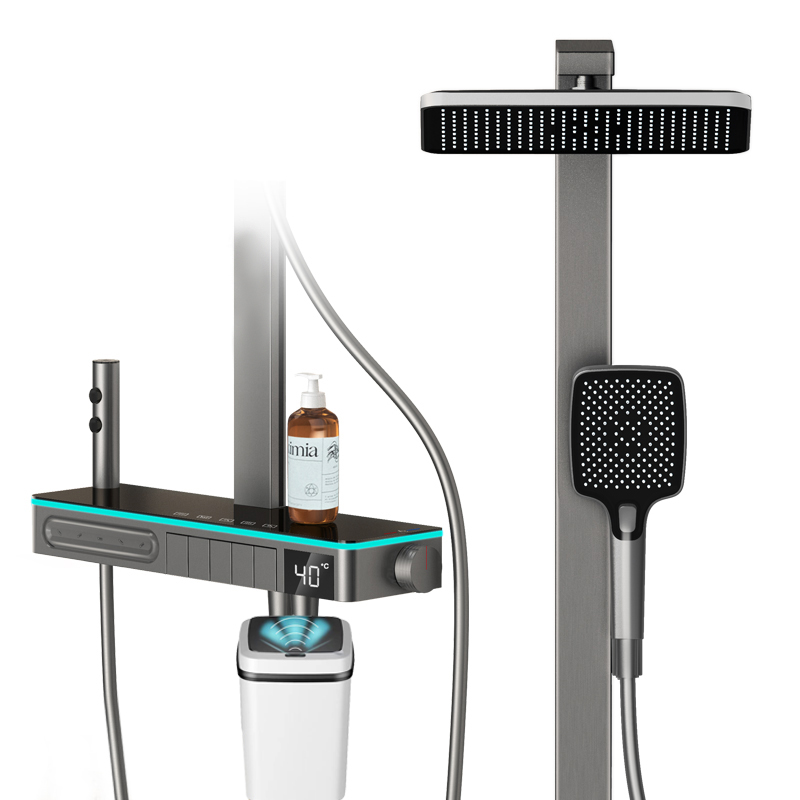 Faucet - Badkamer Multifunctioneel digitaal display Douchesysteem Messing