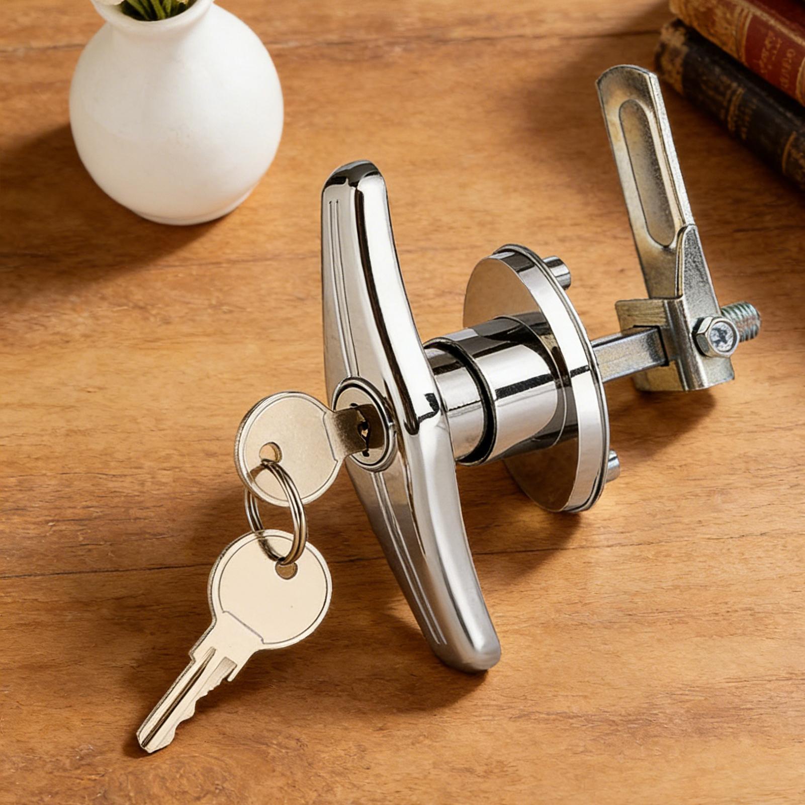 Door Lock - Camperdeurvergrendeling Hoge beveiliging Zinklegering met sleutels
