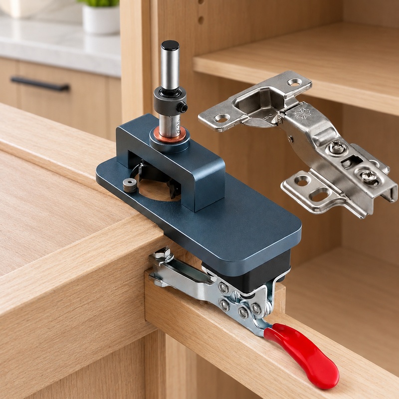Cabinet Hinges - Nauwkeurige boorgeleiderklem voor het monteren van