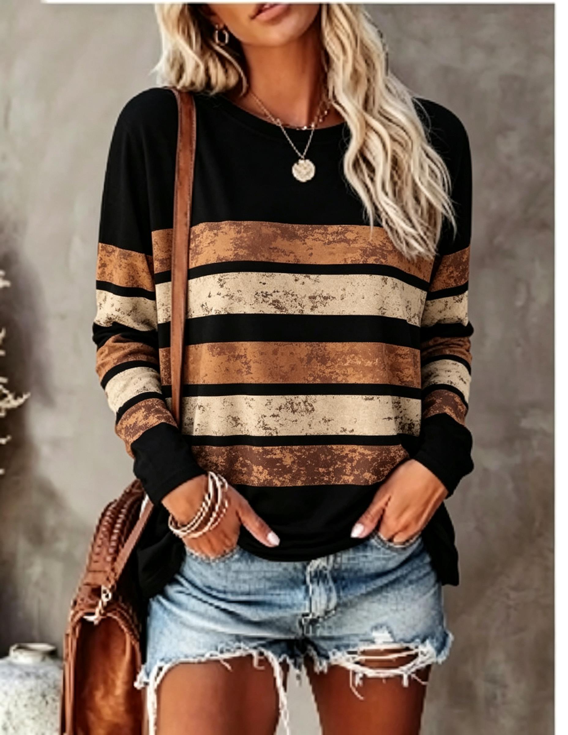 Dames T-shirt met lange mouwen - Wallpaper recensie en prijs
