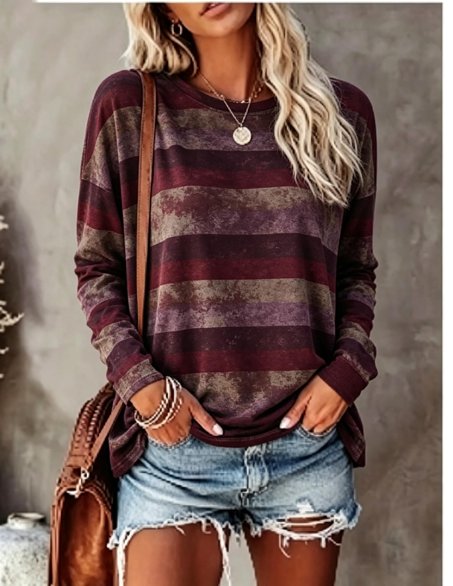 Dames T-shirt met lange mouwen - Wallpaper recensie en prijs
