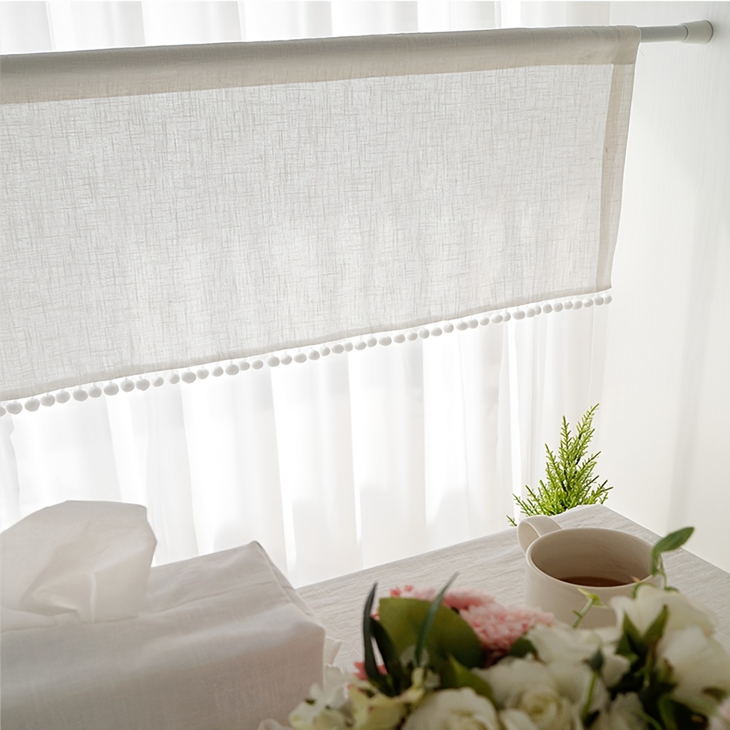 1Pc Cross Gauze Ball Kort Gord - Curtain Rods recensie en prijs