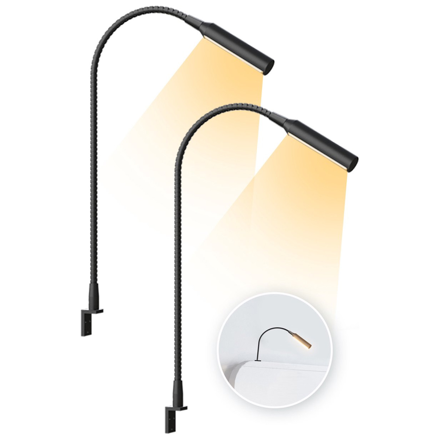 2 stuks LED-leeslamp met dimfu - Light Switch recensie en prijs
