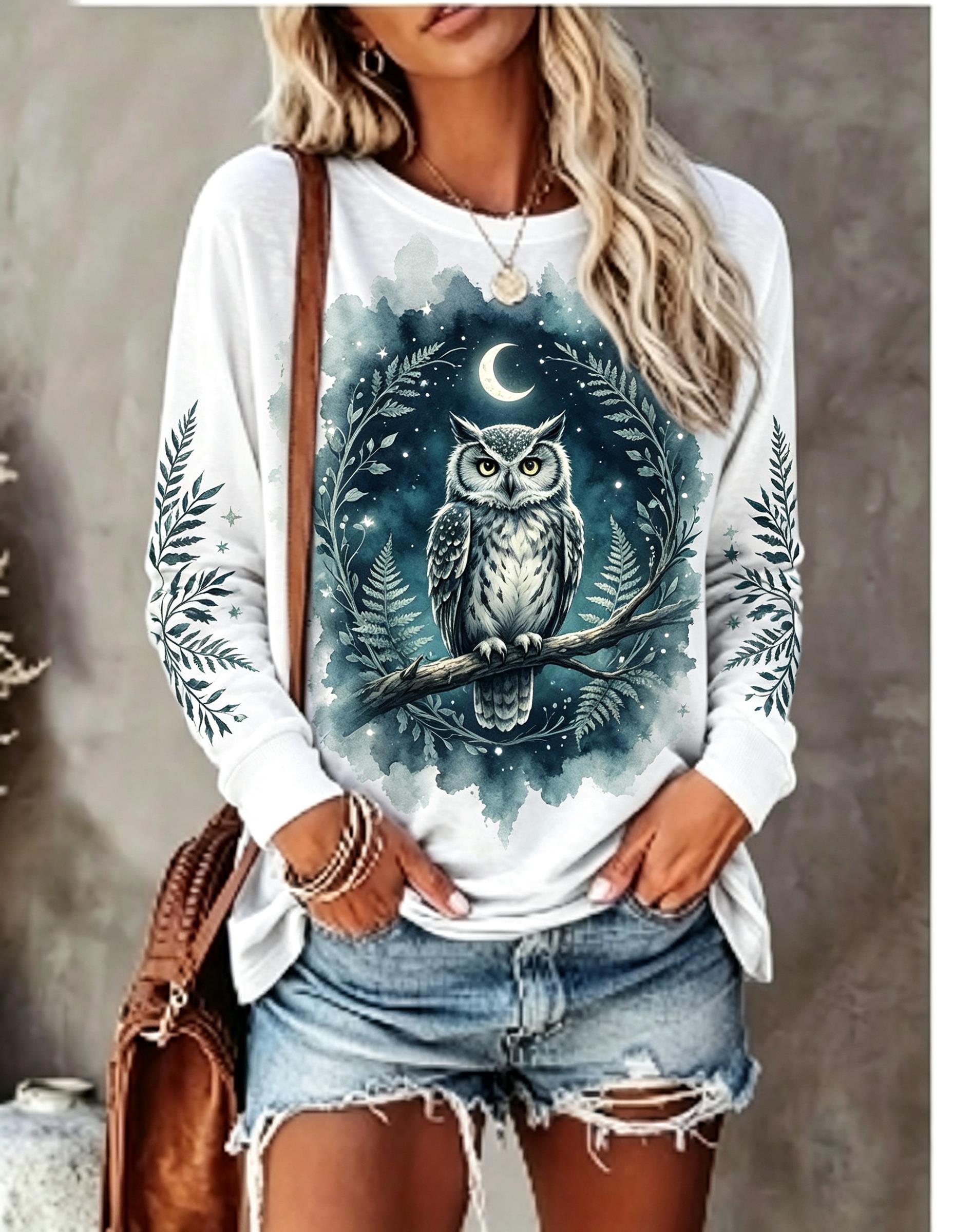 Dames T-shirt met lange mouwen - Wallpaper recensie en prijs